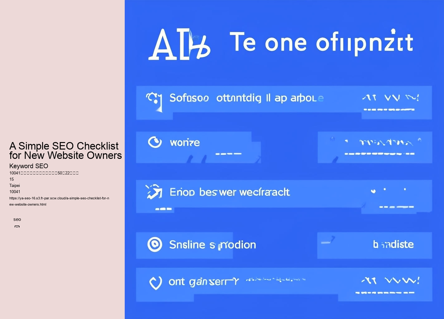 A Simple SEO Checklist for New Website Owners