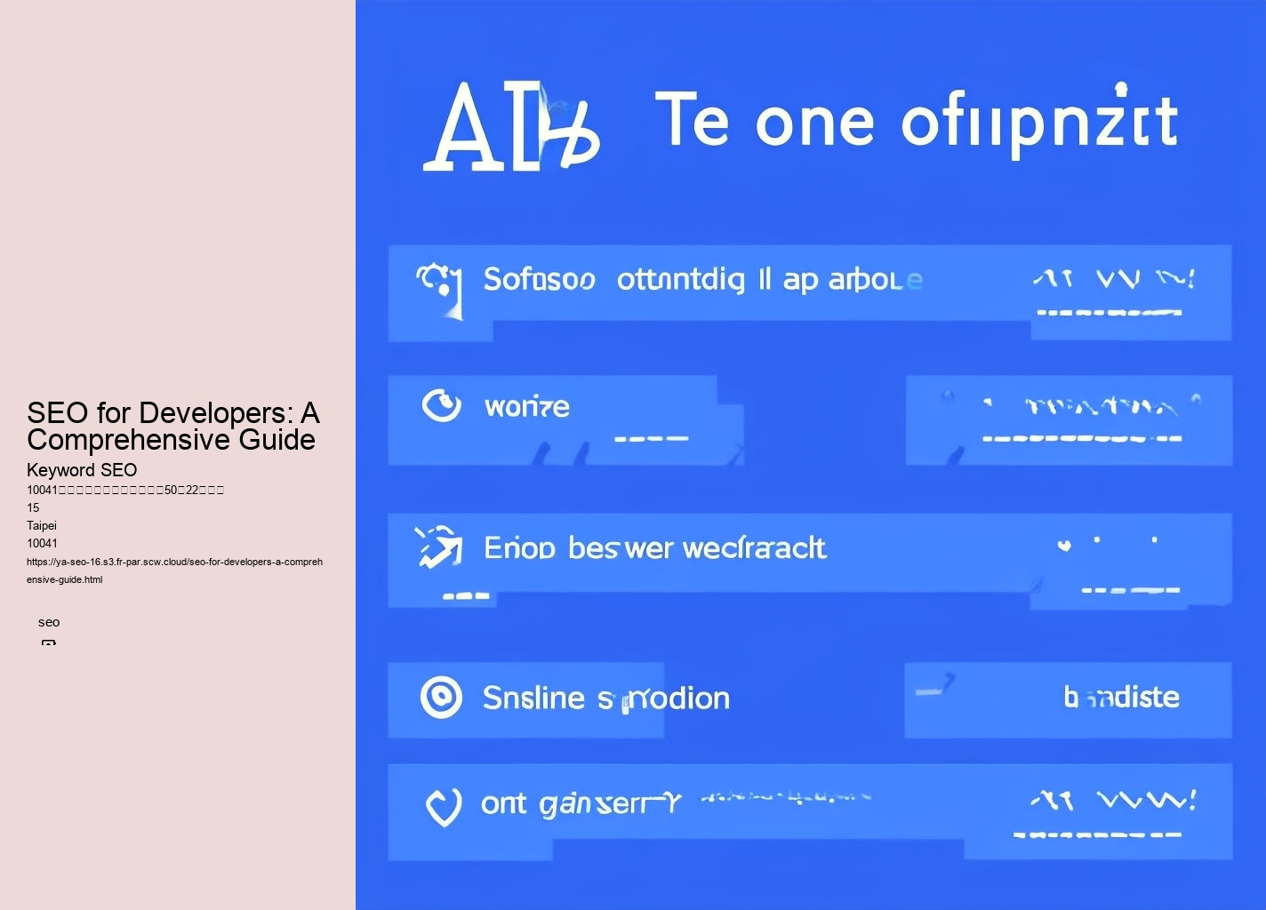 SEO for Developers: A Comprehensive Guide