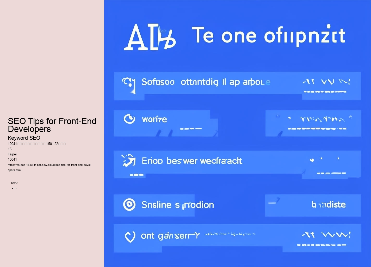 SEO Tips for Front-End Developers